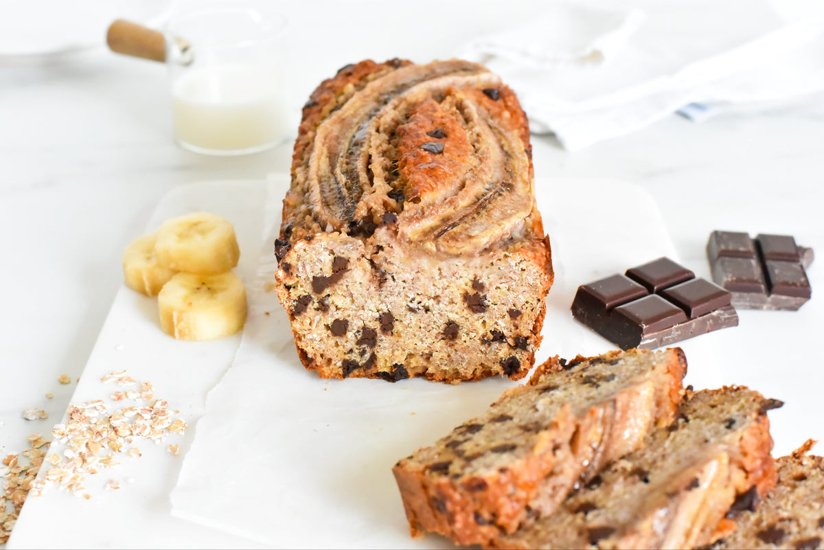 Banana bread aux flocons de sarrasin
