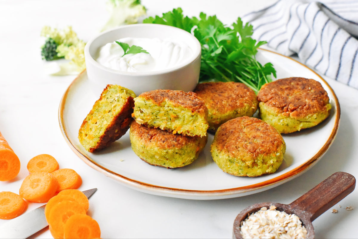 Galettes de légumes aux flocons d'avoine