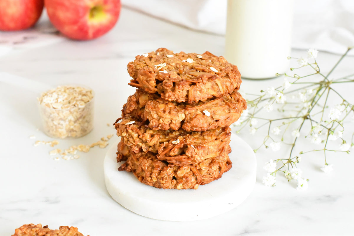 Cookies avoine, pommes et amandes