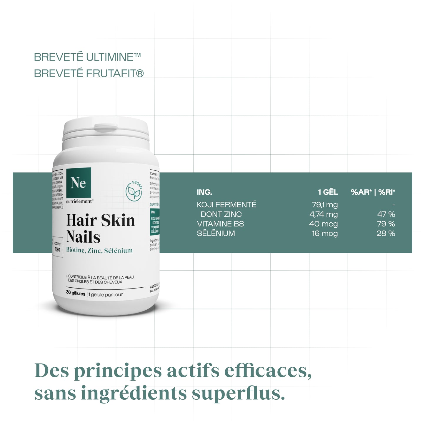 Hair Skin Nails (Biotine, Zinc & Sélénium)