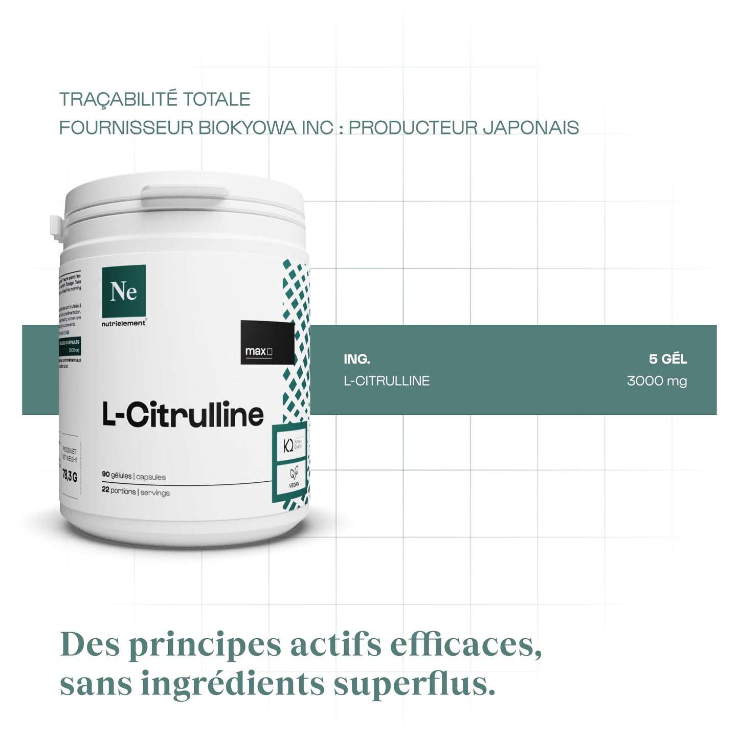Citrulline (L-citrulline base) en gélules