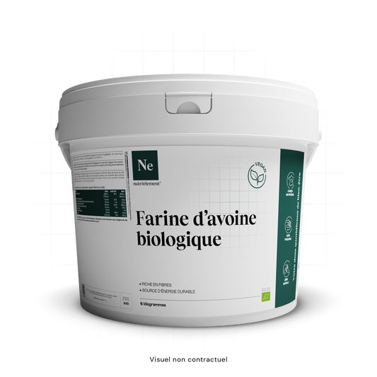 Flocons d'avoine biologiques en poudre