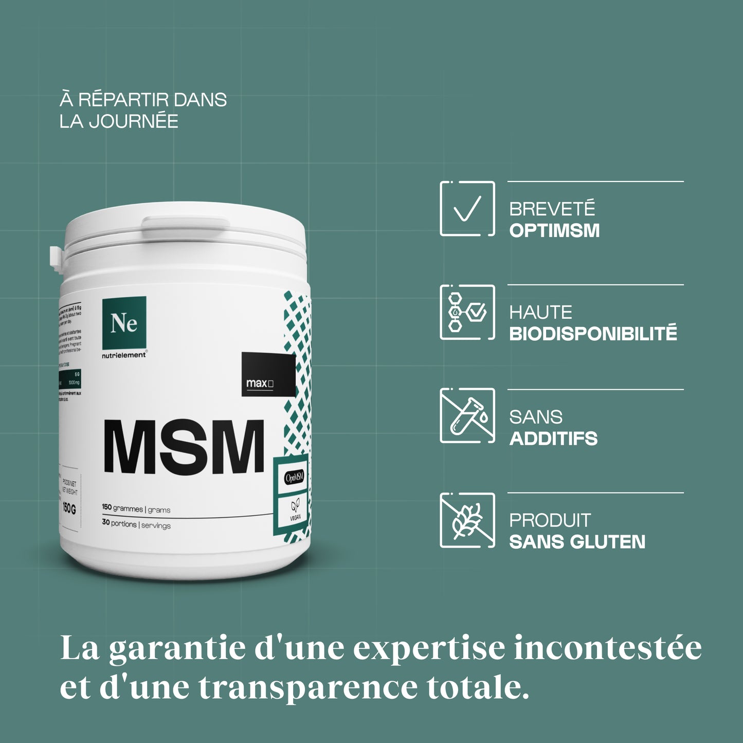 OptiMSM® (MéthylSulfonylMéthane) en poudre
